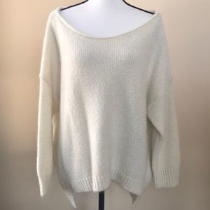 Juicy Couture Off White Oversized Jocelyn Mohair/Wool Sweater